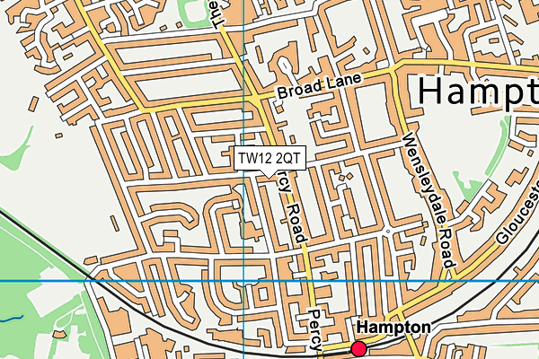 TW12 2QT map - OS VectorMap District (Ordnance Survey)