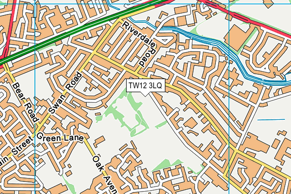 TW12 3LQ map - OS VectorMap District (Ordnance Survey)