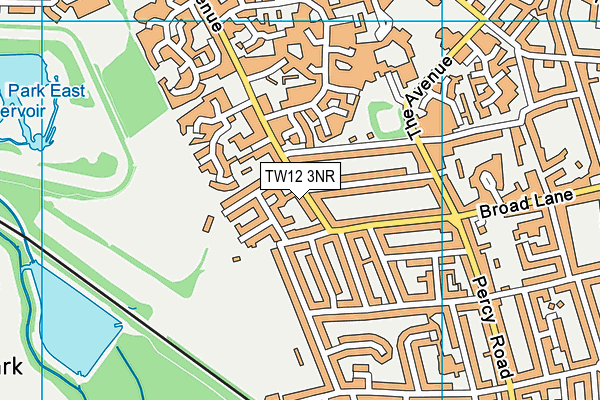 TW12 3NR map - OS VectorMap District (Ordnance Survey)