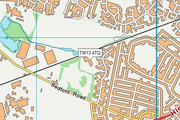 Edward Pauling Primary School map (TW13 4TQ) - OS VectorMap District (Ordnance Survey)