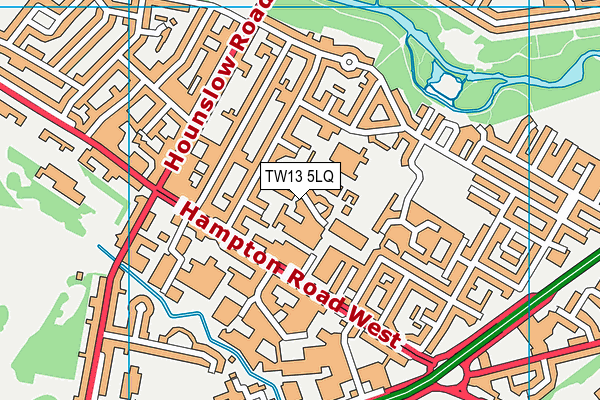 TW13 5LQ map - OS VectorMap District (Ordnance Survey)
