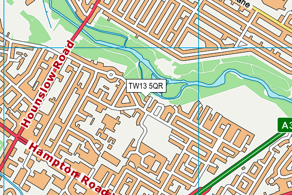 TW13 5QR map - OS VectorMap District (Ordnance Survey)