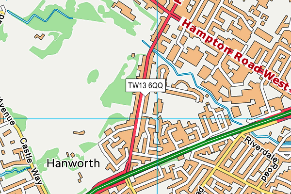 Oriel Academy West London map (TW13 6QQ) - OS VectorMap District (Ordnance Survey)