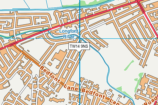 TW14 9NS map - OS VectorMap District (Ordnance Survey)