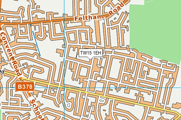 TW15 1EH map - OS VectorMap District (Ordnance Survey)