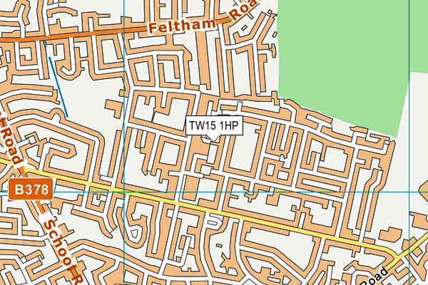TW15 1HP map - OS VectorMap District (Ordnance Survey)