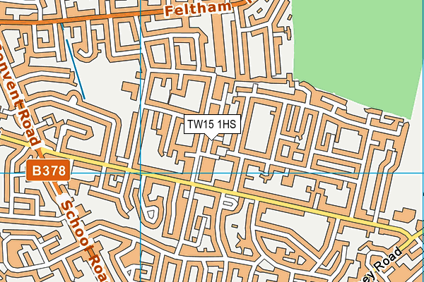TW15 1HS map - OS VectorMap District (Ordnance Survey)