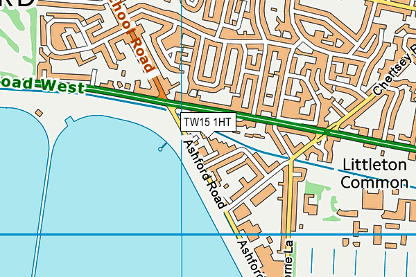 TW15 1HT map - OS VectorMap District (Ordnance Survey)