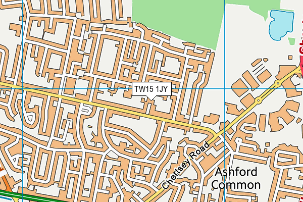 TW15 1JY map - OS VectorMap District (Ordnance Survey)