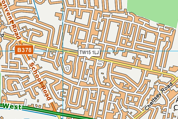 TW15 1LJ map - OS VectorMap District (Ordnance Survey)