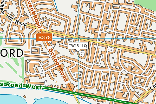 TW15 1LQ map - OS VectorMap District (Ordnance Survey)