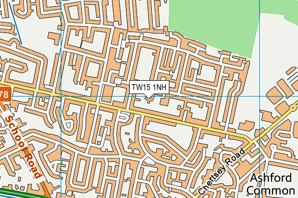 TW15 1NH map - OS VectorMap District (Ordnance Survey)