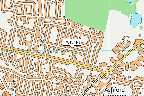 TW15 1NJ map - OS VectorMap District (Ordnance Survey)