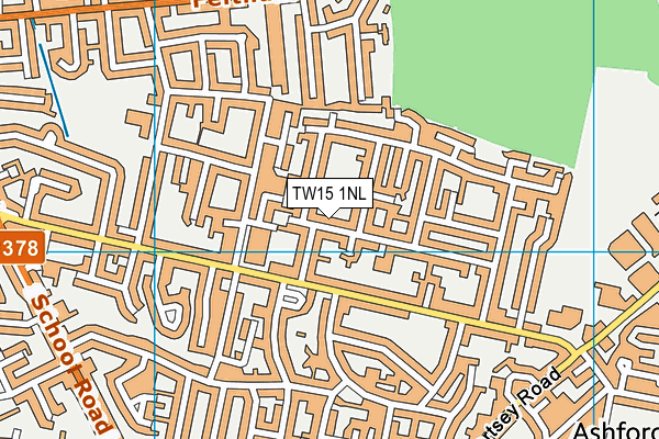 TW15 1NL map - OS VectorMap District (Ordnance Survey)