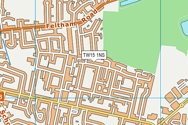TW15 1NS map - OS VectorMap District (Ordnance Survey)