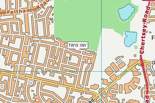 TW15 1NY map - OS VectorMap District (Ordnance Survey)