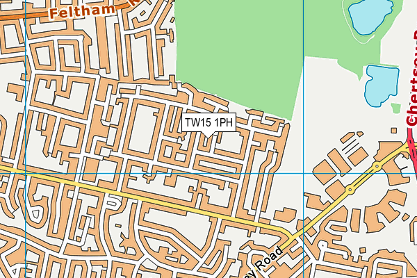 TW15 1PH map - OS VectorMap District (Ordnance Survey)