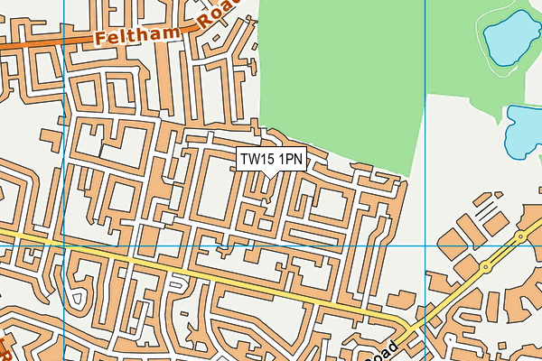 TW15 1PN map - OS VectorMap District (Ordnance Survey)