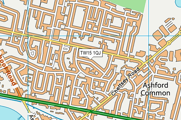TW15 1QJ map - OS VectorMap District (Ordnance Survey)