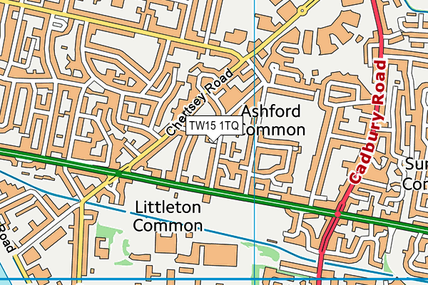 TW15 1TQ map - OS VectorMap District (Ordnance Survey)