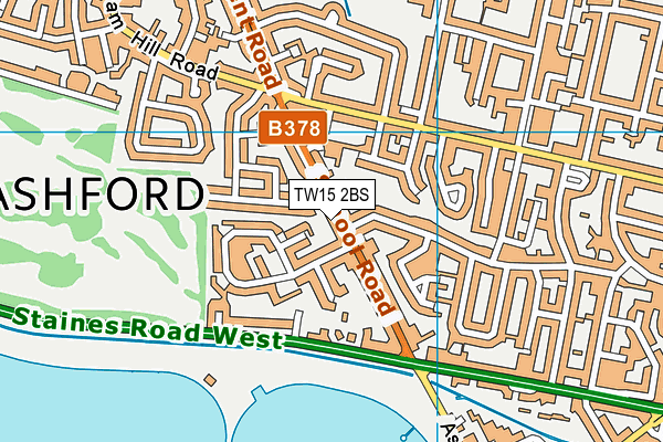 TW15 2BS map - OS VectorMap District (Ordnance Survey)