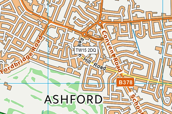TW15 2DQ map - OS VectorMap District (Ordnance Survey)