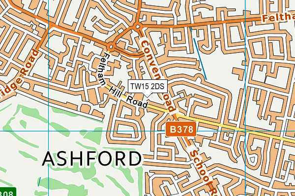 TW15 2DS map - OS VectorMap District (Ordnance Survey)