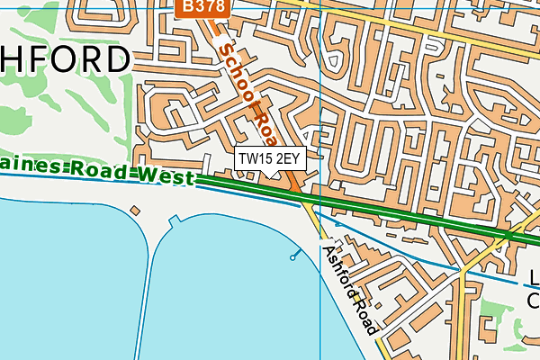 TW15 2EY map - OS VectorMap District (Ordnance Survey)