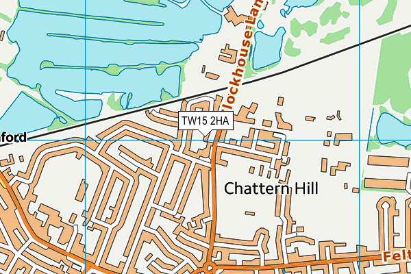 TW15 2HA map - OS VectorMap District (Ordnance Survey)
