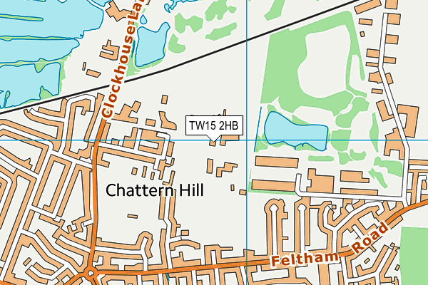 TW15 2HB map - OS VectorMap District (Ordnance Survey)