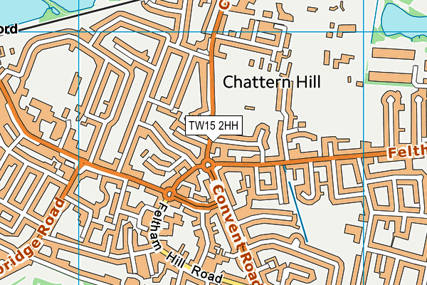 TW15 2HH map - OS VectorMap District (Ordnance Survey)