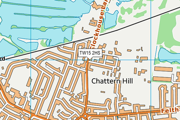 TW15 2HS map - OS VectorMap District (Ordnance Survey)