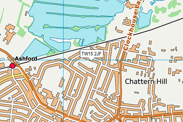 TW15 2JF map - OS VectorMap District (Ordnance Survey)