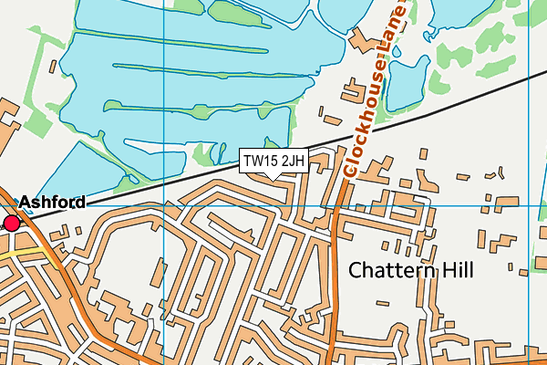 TW15 2JH map - OS VectorMap District (Ordnance Survey)