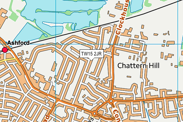 TW15 2JR map - OS VectorMap District (Ordnance Survey)