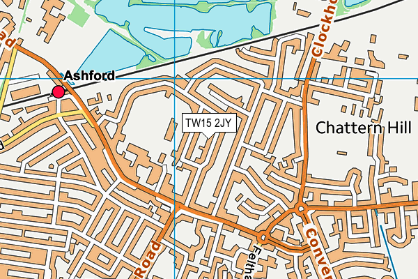 TW15 2JY map - OS VectorMap District (Ordnance Survey)