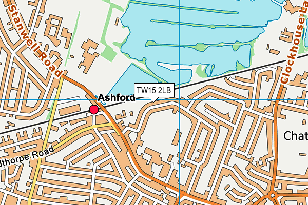 TW15 2LB map - OS VectorMap District (Ordnance Survey)