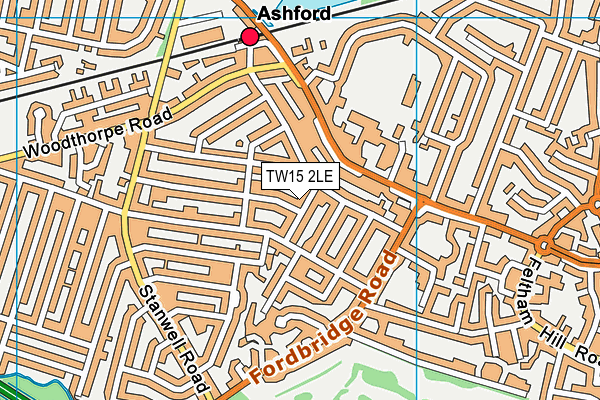 TW15 2LE map - OS VectorMap District (Ordnance Survey)