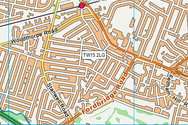 TW15 2LG map - OS VectorMap District (Ordnance Survey)