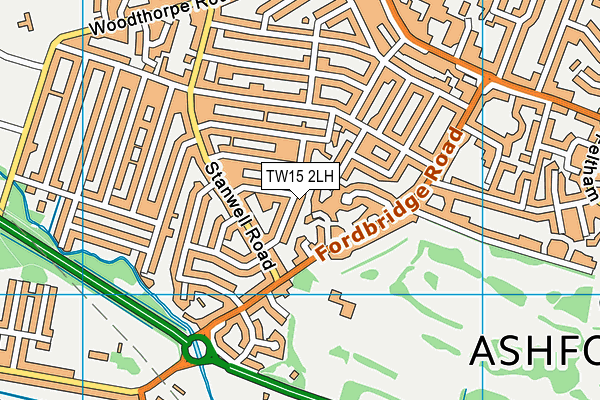 TW15 2LH map - OS VectorMap District (Ordnance Survey)