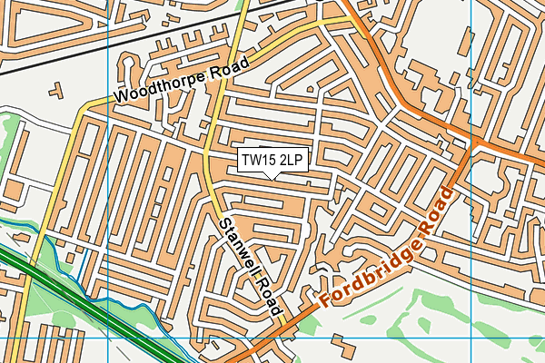 TW15 2LP map - OS VectorMap District (Ordnance Survey)