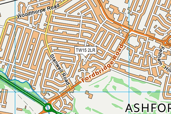 TW15 2LR map - OS VectorMap District (Ordnance Survey)