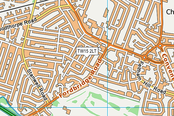 TW15 2LT map - OS VectorMap District (Ordnance Survey)