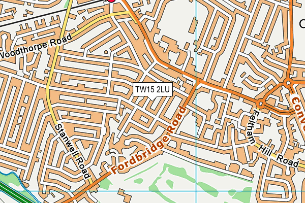 TW15 2LU map - OS VectorMap District (Ordnance Survey)