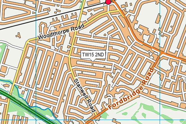 TW15 2ND map - OS VectorMap District (Ordnance Survey)