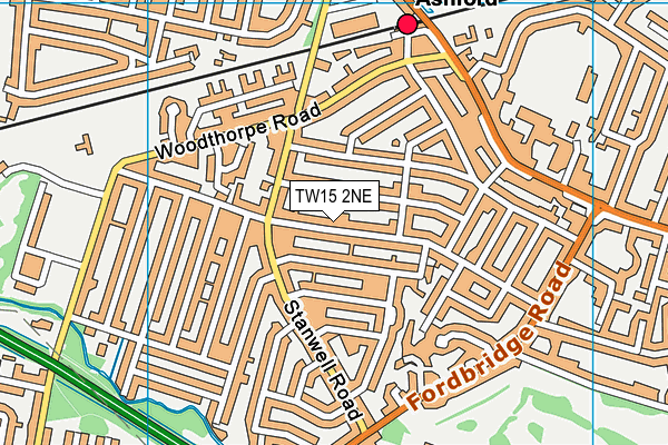 TW15 2NE map - OS VectorMap District (Ordnance Survey)