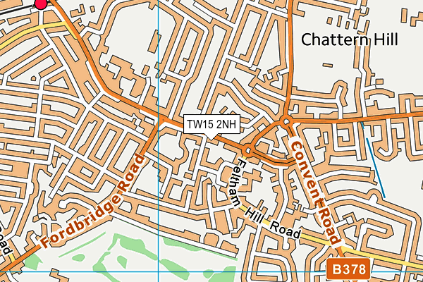 TW15 2NH map - OS VectorMap District (Ordnance Survey)