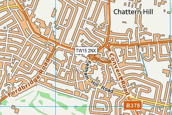 TW15 2NX map - OS VectorMap District (Ordnance Survey)