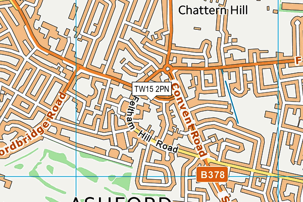 TW15 2PN map - OS VectorMap District (Ordnance Survey)