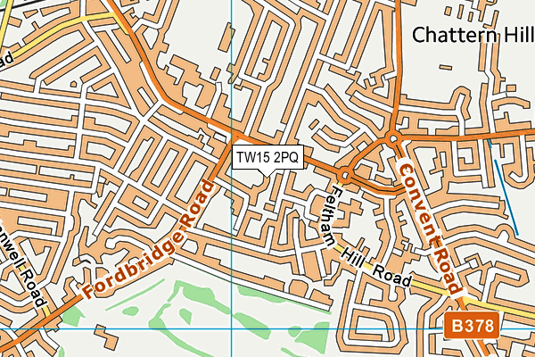 TW15 2PQ map - OS VectorMap District (Ordnance Survey)